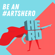 Be An Arts Hero logo